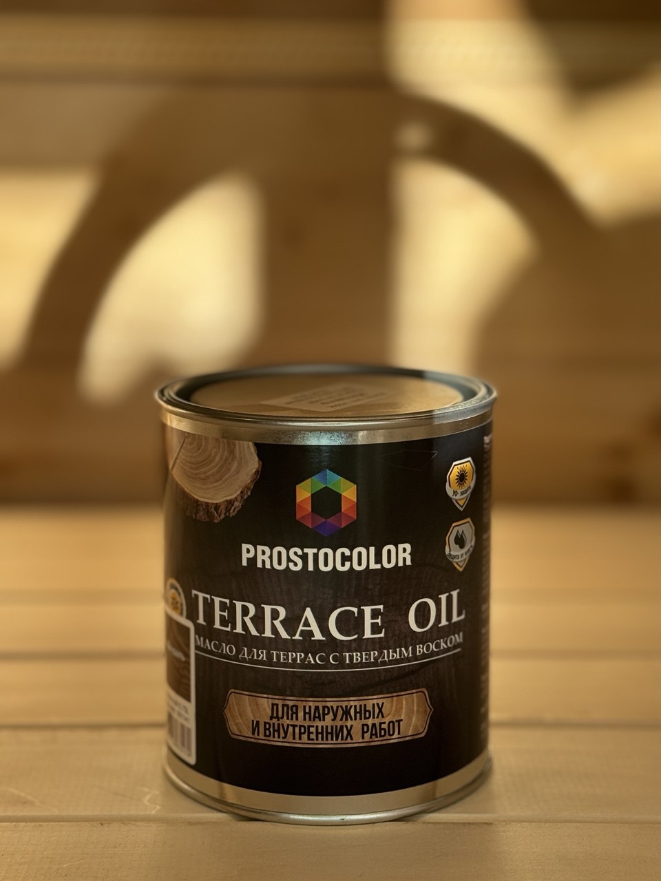 Масло для террас Prostocolor в ассортименте 0,75л Масло для террас Prostocolor дуб 0,75л — изображение 1
