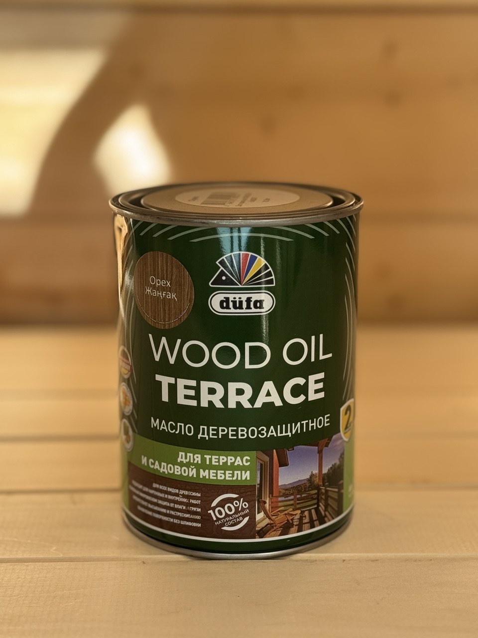 Масло Dufa WOOD OIL Terrace 0,9л Масло Dufa WOOD OIL Terrace бесцветный 0,8л (1/3) — изображение 1